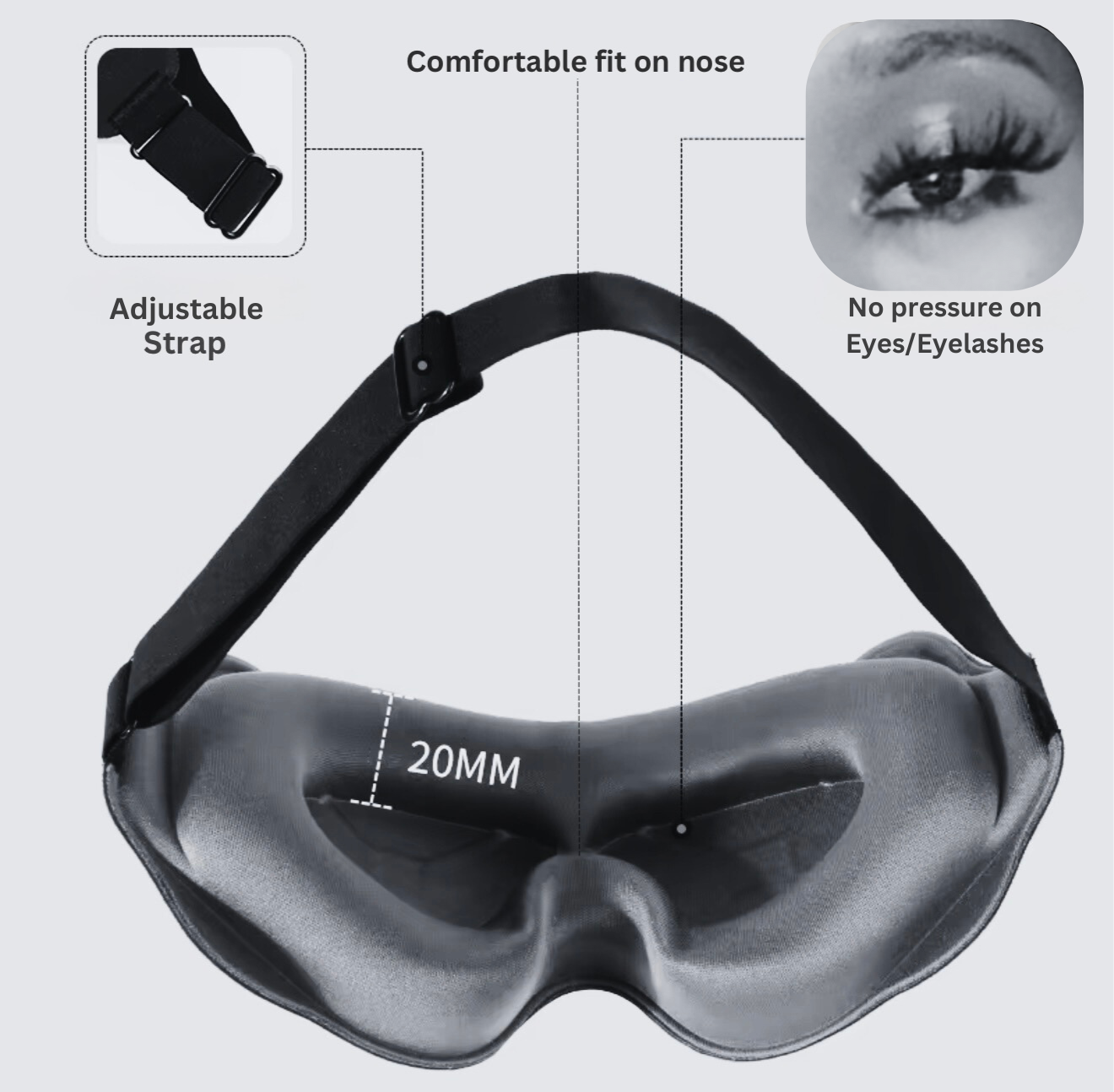 “Disconnect” Eye Mask + Ear Plugs